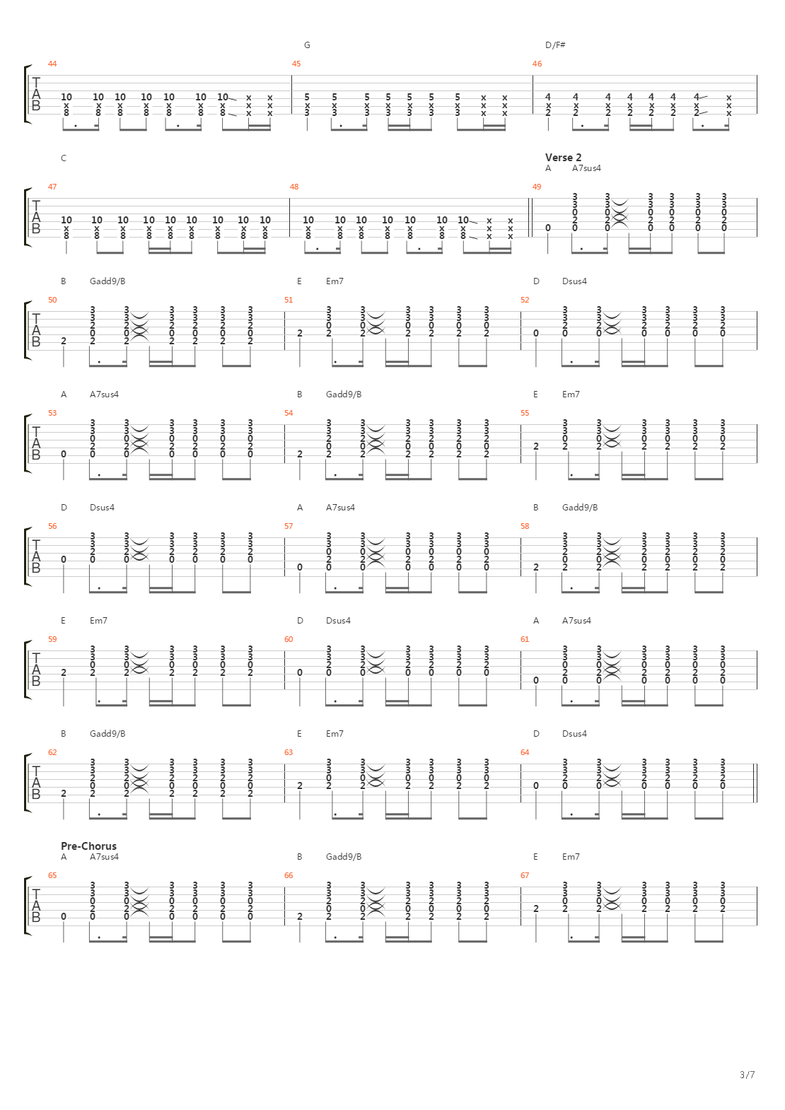 41吉他谱