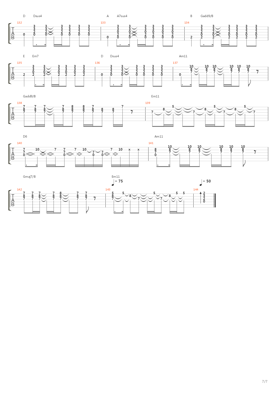 41吉他谱