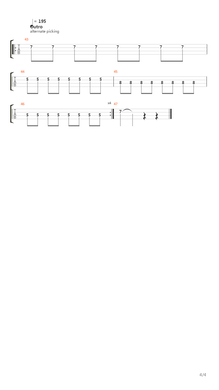 Going Steady吉他谱