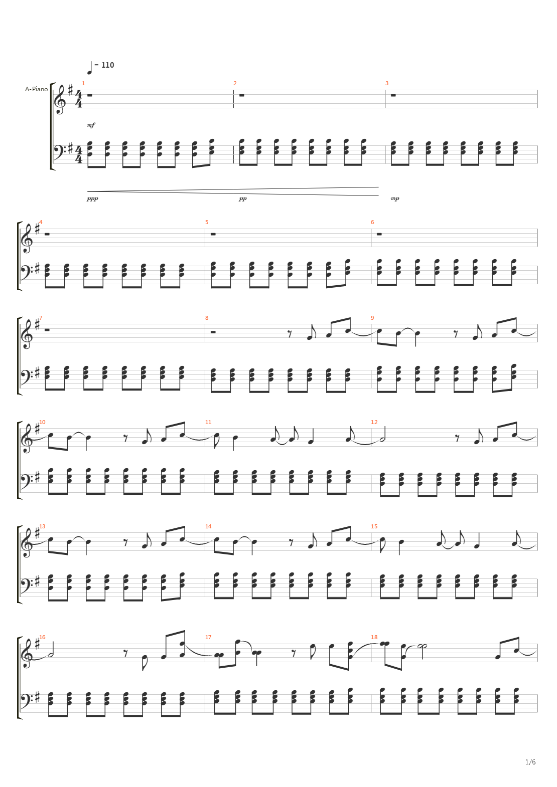 Skyscraper吉他谱