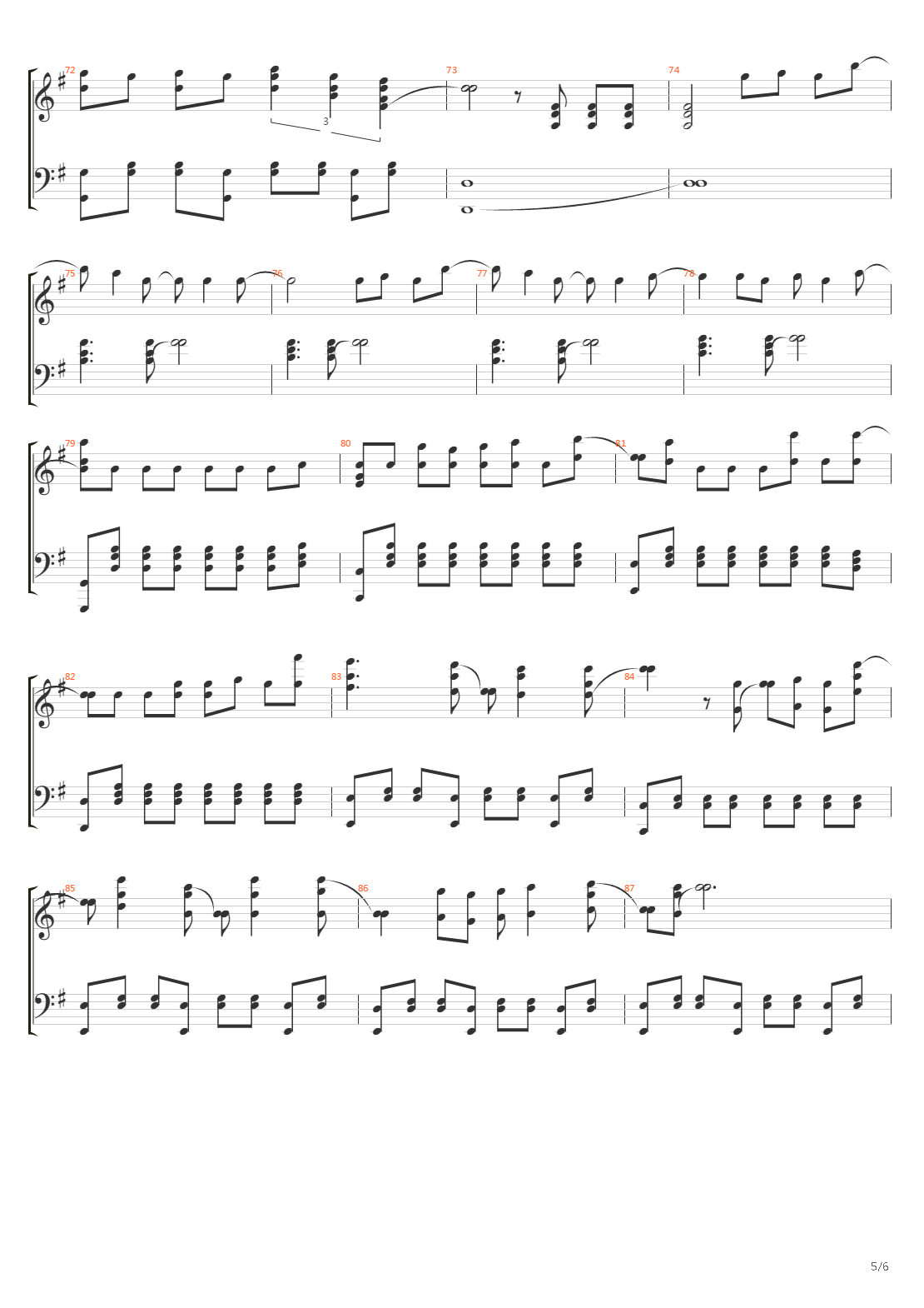 Skyscraper吉他谱