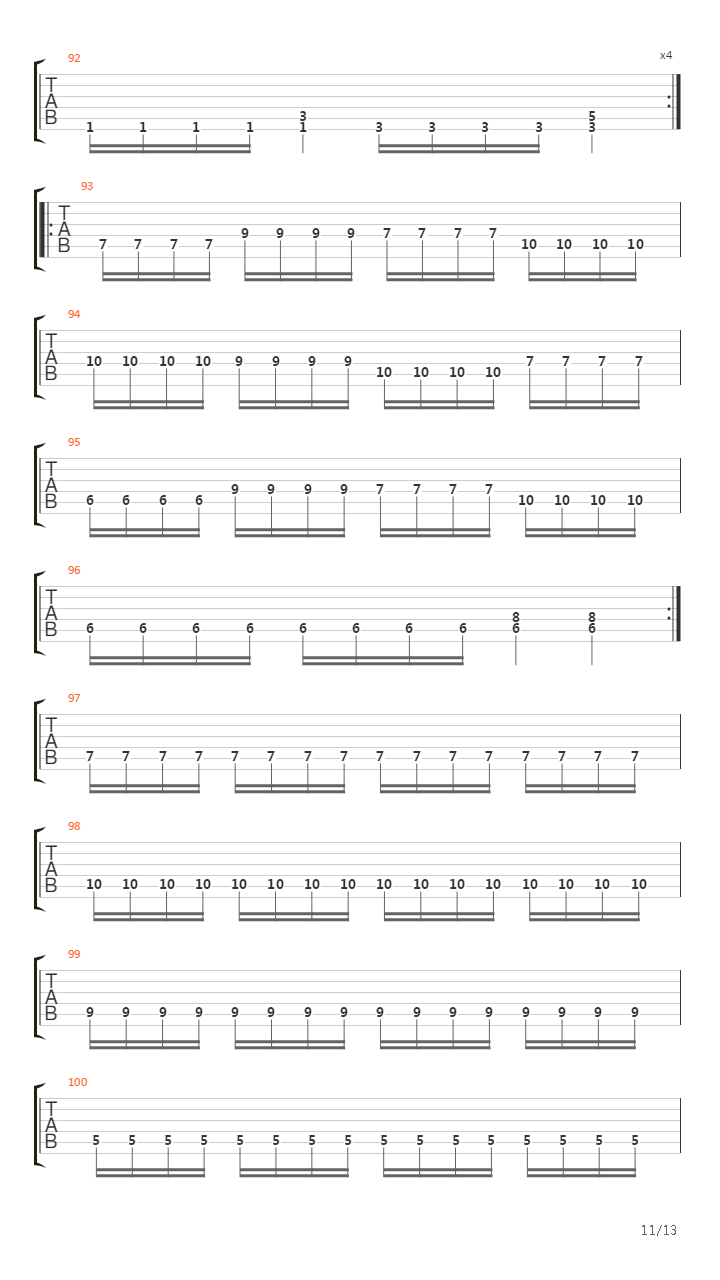 Terror Train吉他谱