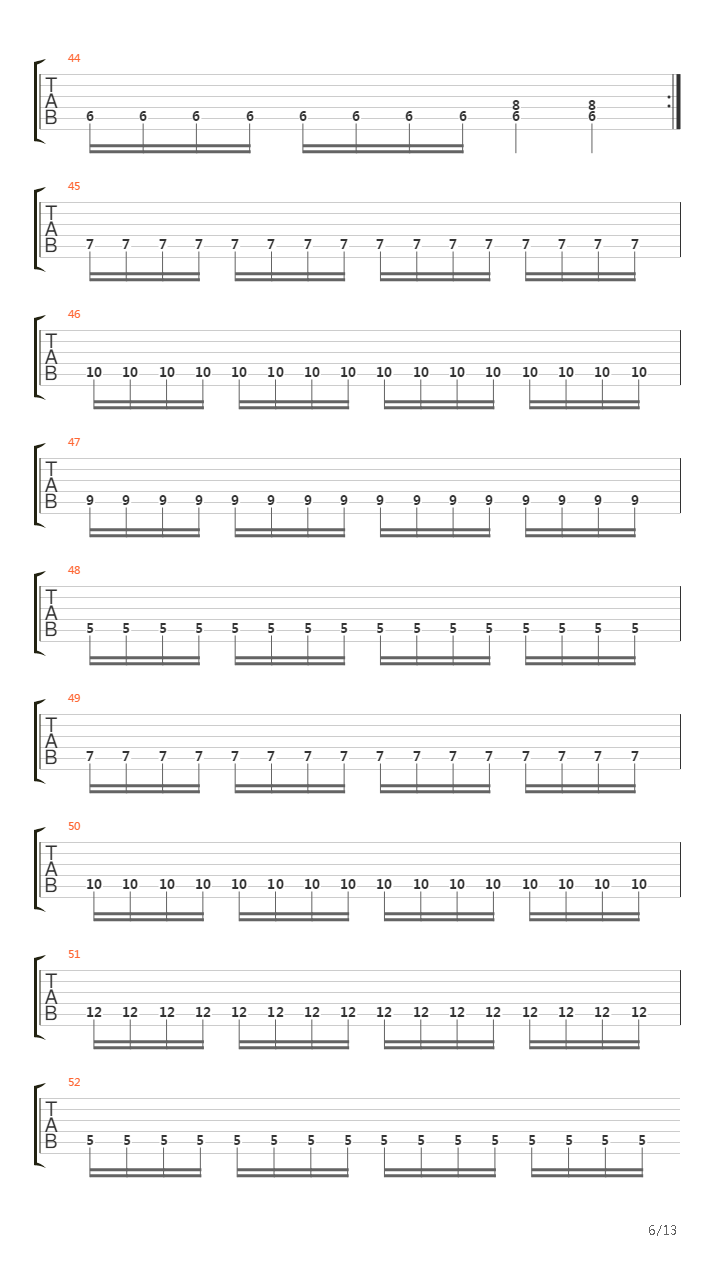 Terror Train吉他谱