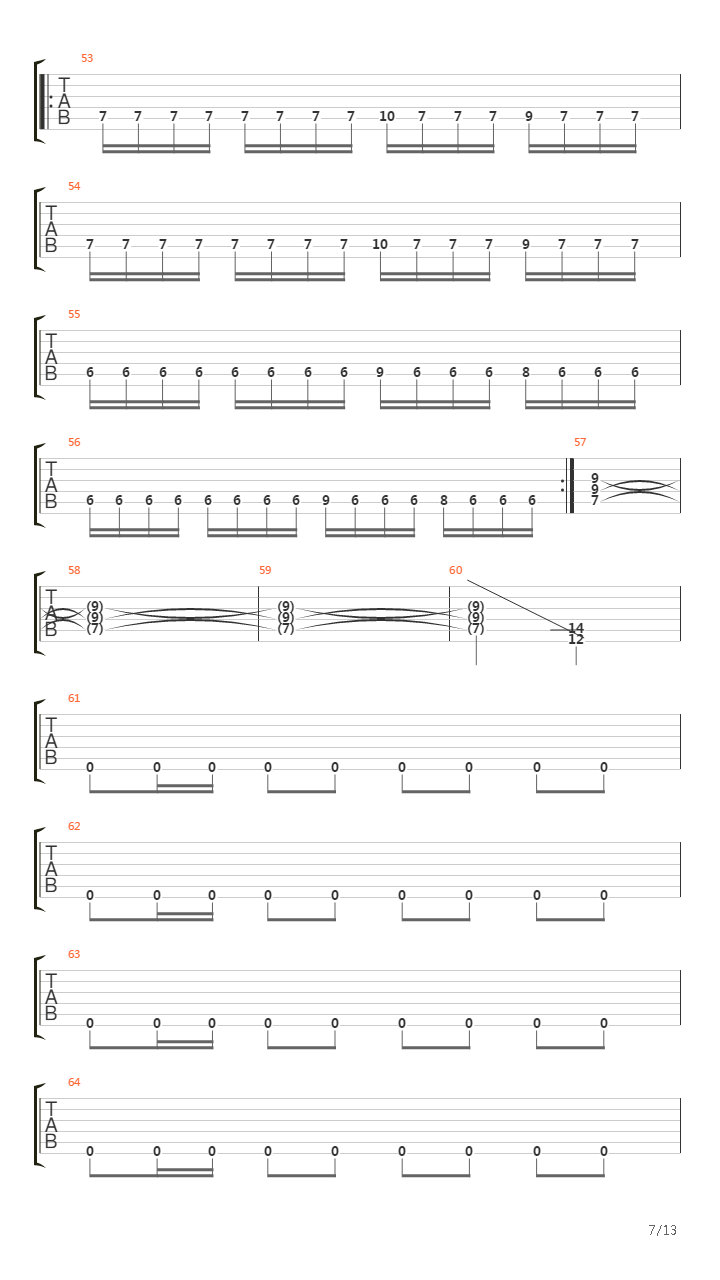 Terror Train吉他谱