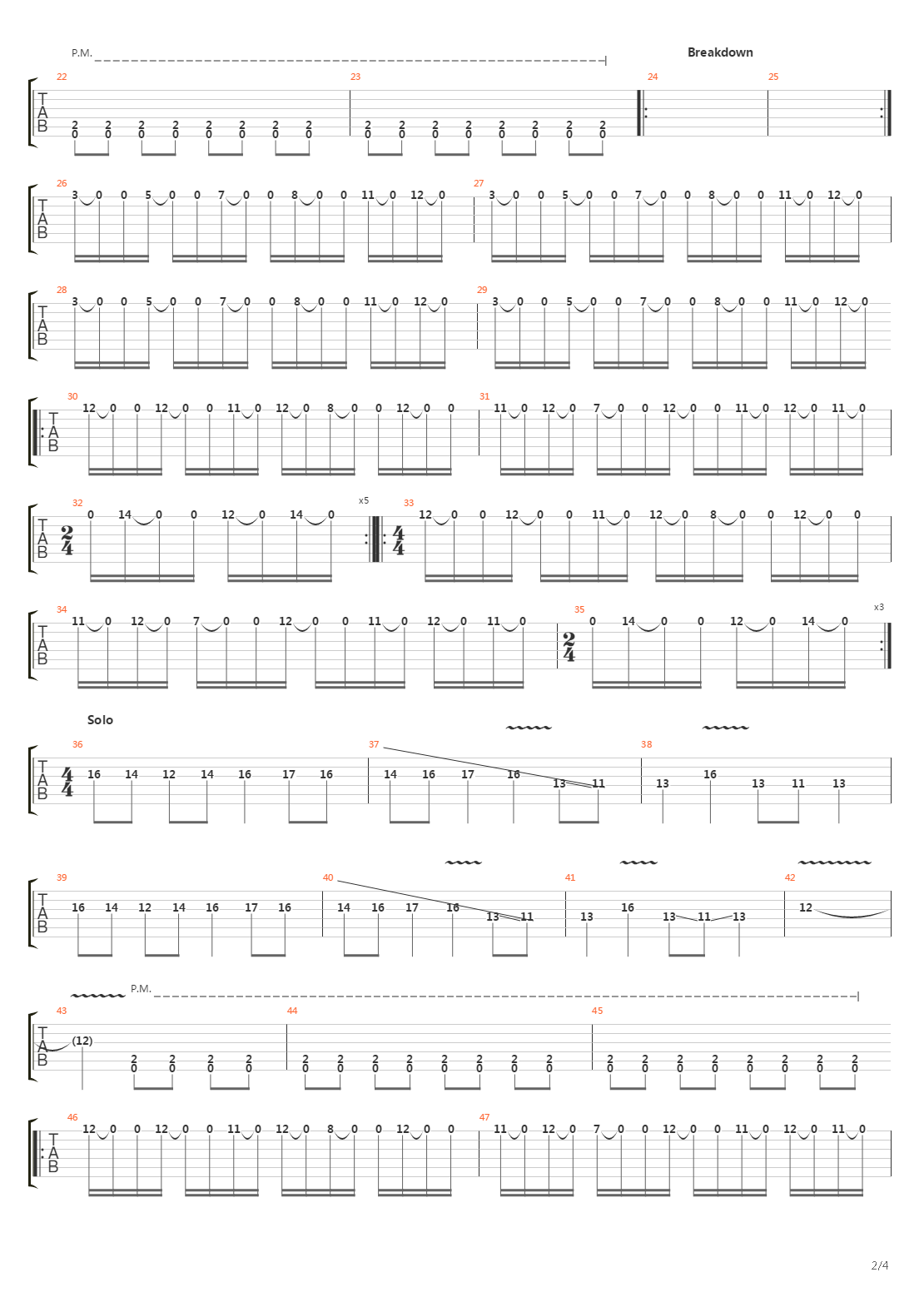 Go Forth And Die吉他谱