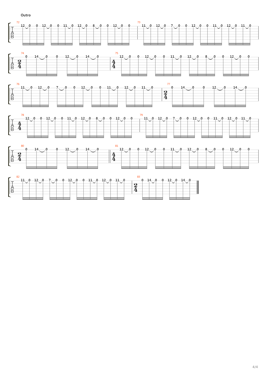 Go Forth And Die吉他谱