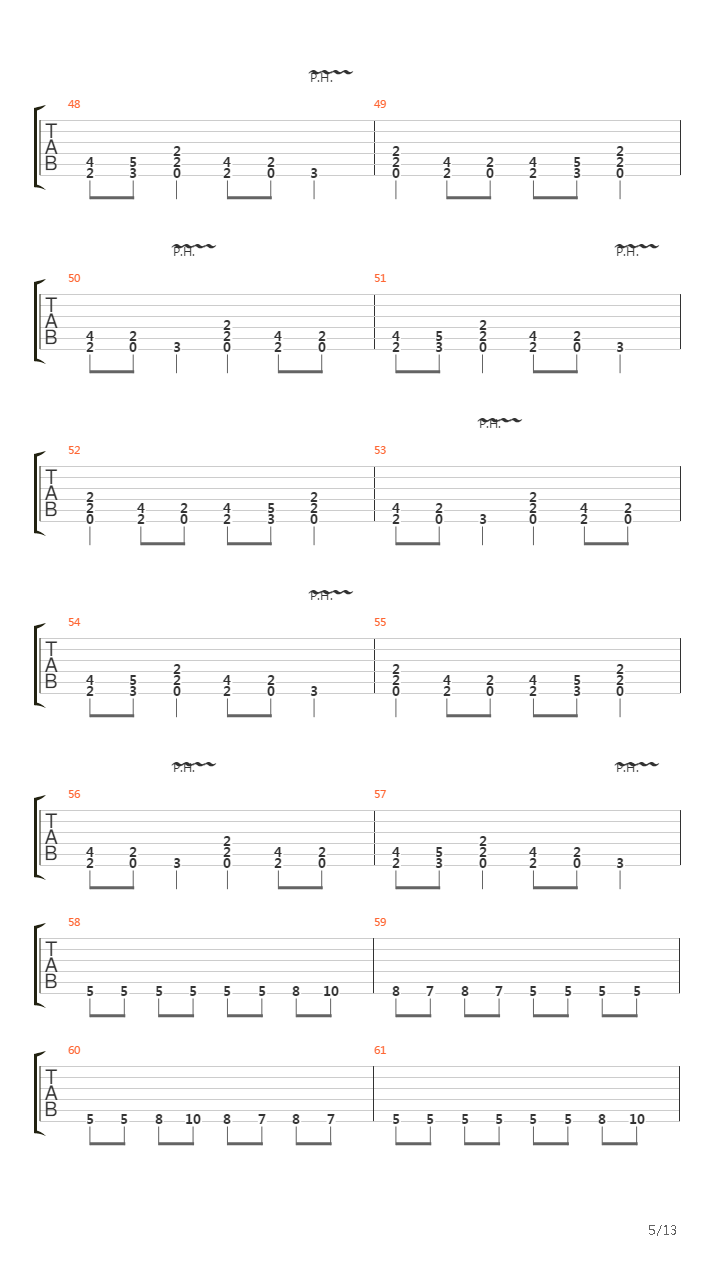 Murder Trian a Comin吉他谱