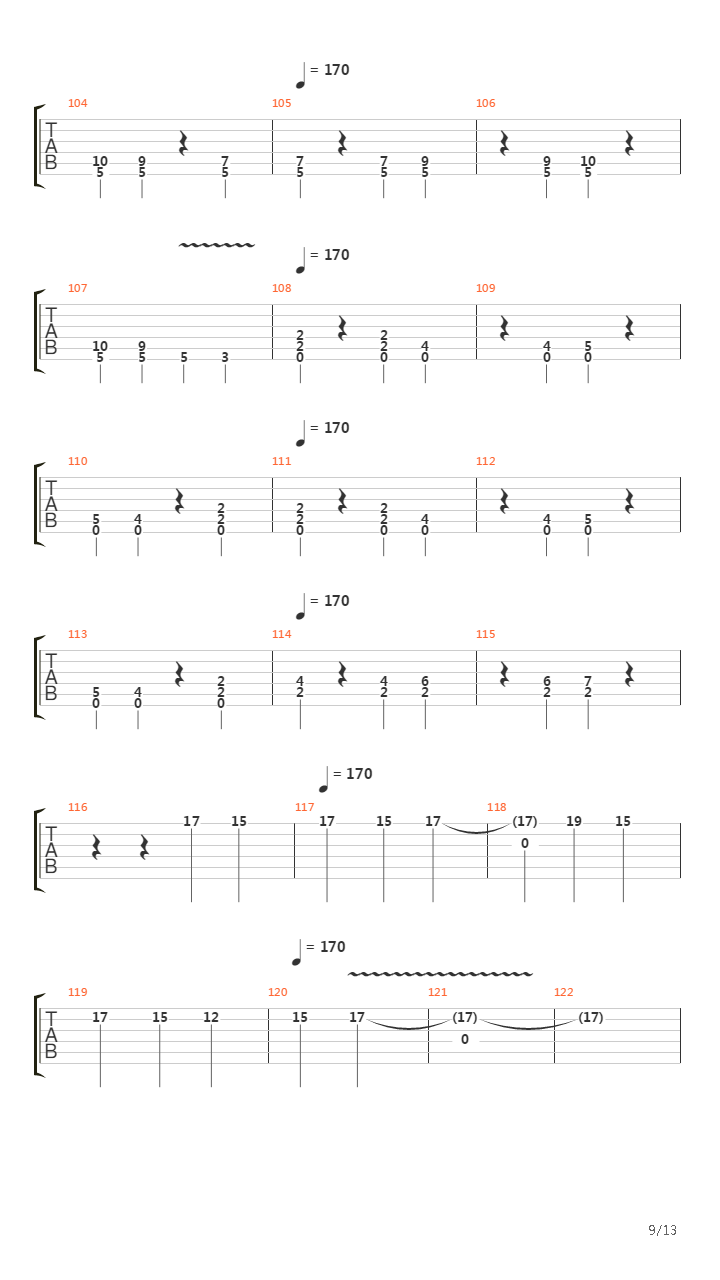 Murder Trian a Comin吉他谱