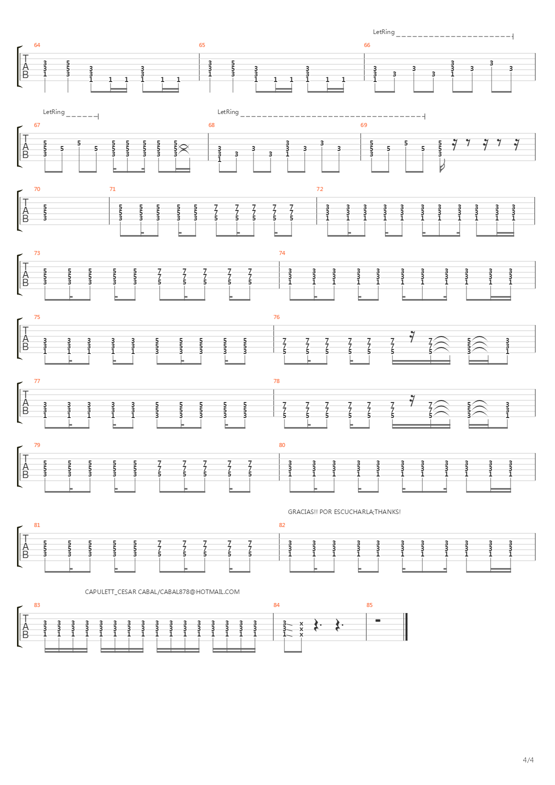 3 X 2吉他谱