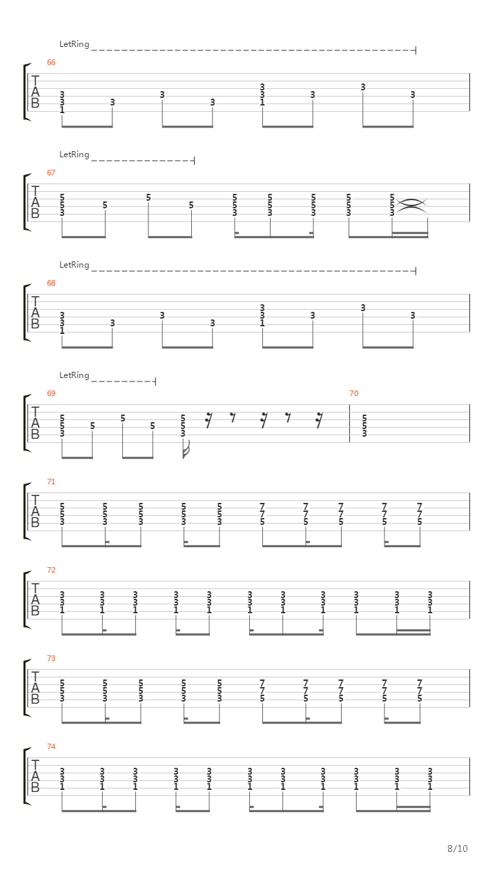 3 X 2吉他谱