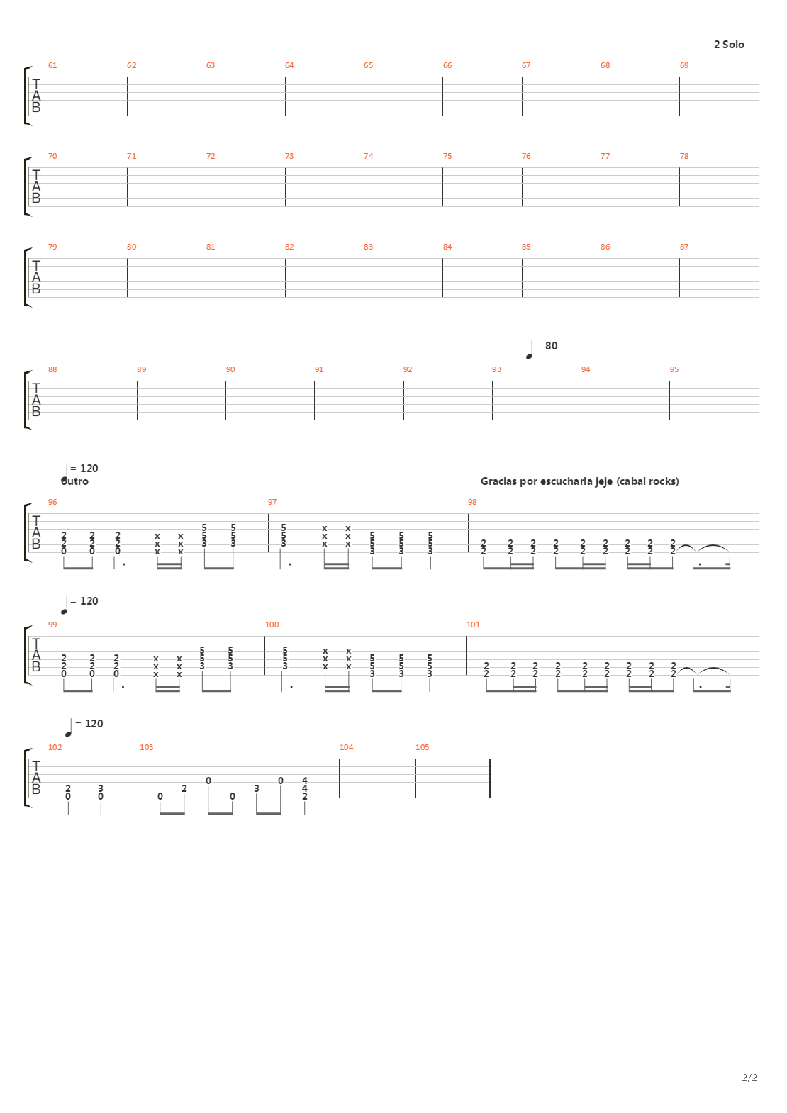 Songs Of Eternity吉他谱