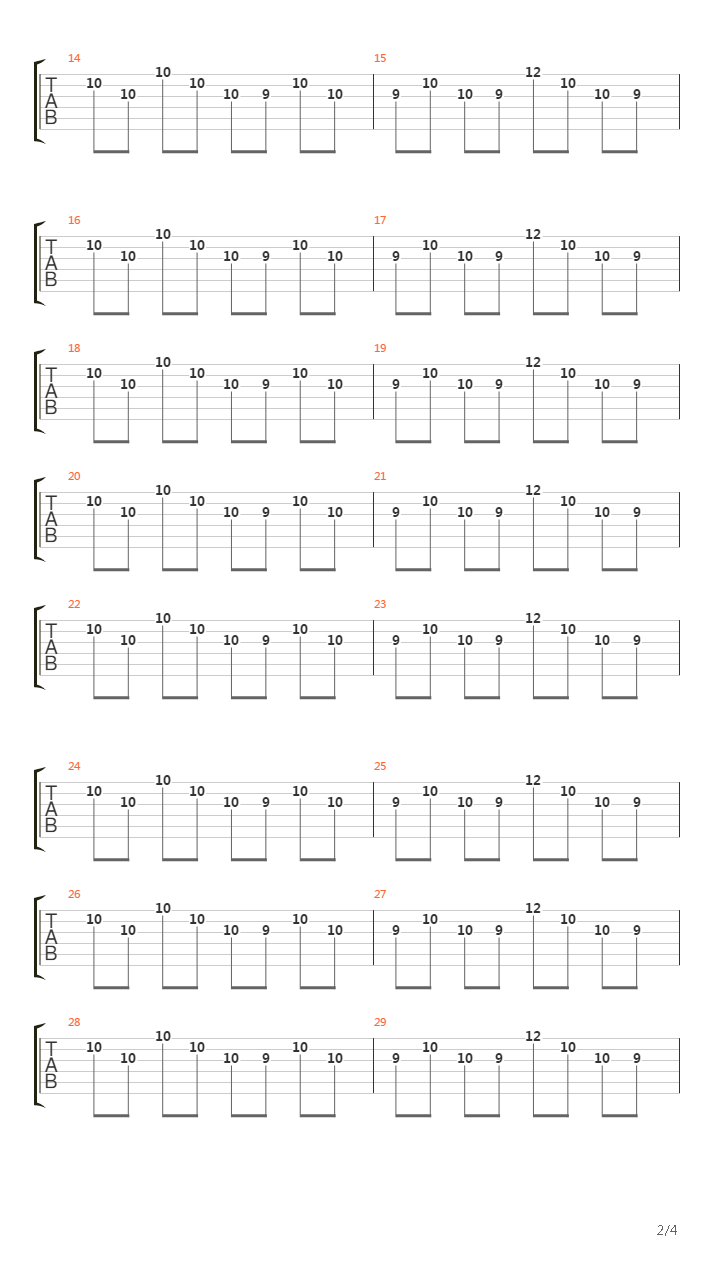 66吉他谱