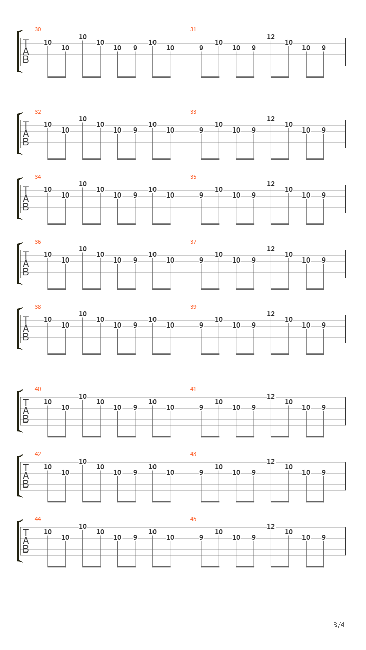 66吉他谱