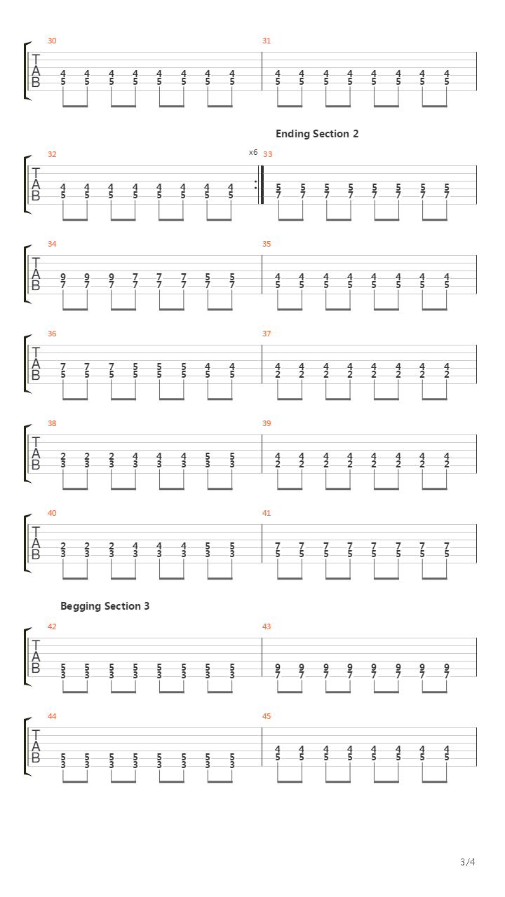 Long Song吉他谱