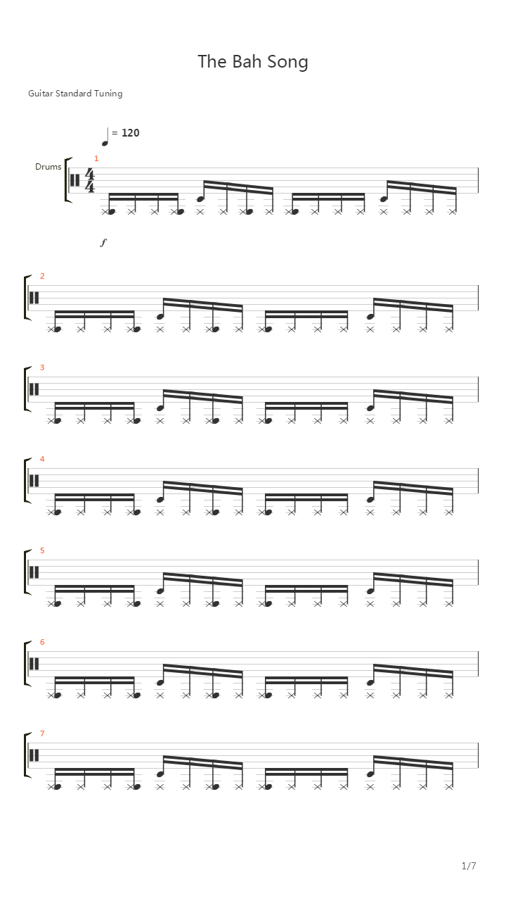 The Bah Song吉他谱
