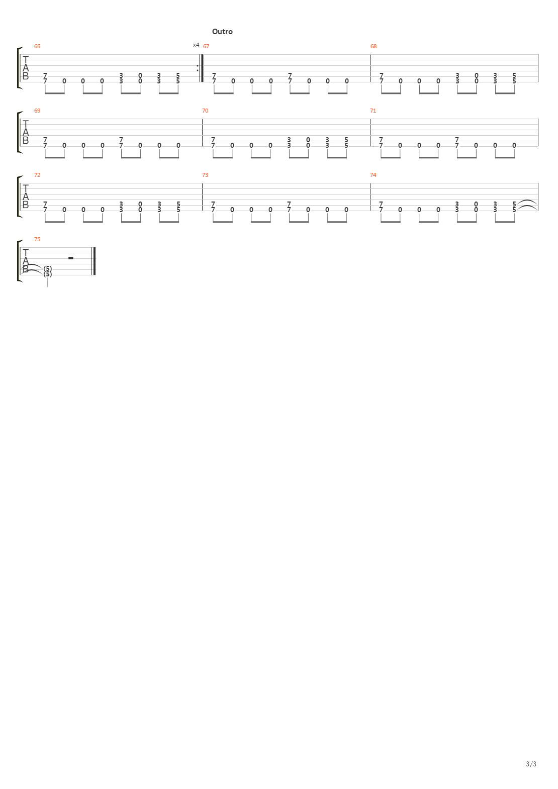 Burn吉他谱