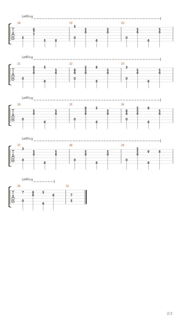 Caravan吉他谱