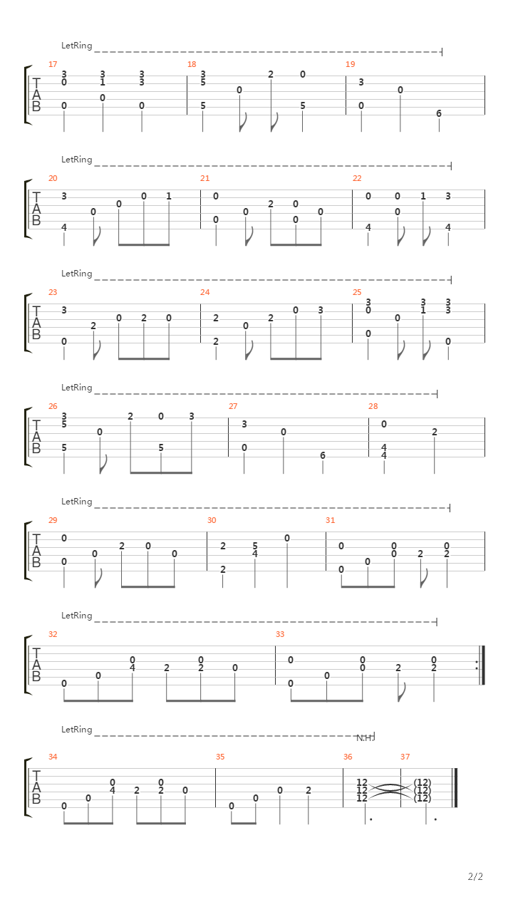 The South Wind吉他谱