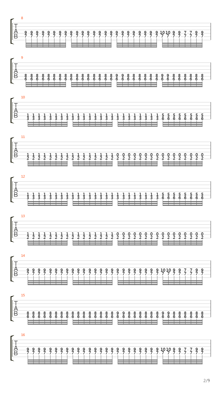 Red Sea Abyss吉他谱