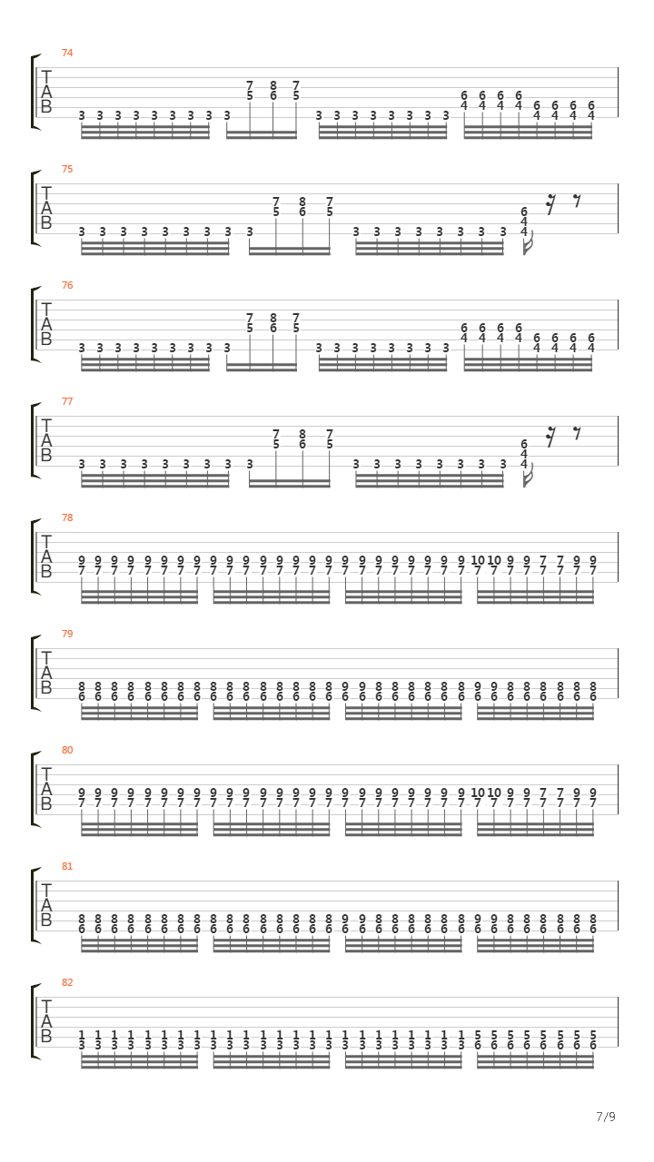 Red Sea Abyss吉他谱