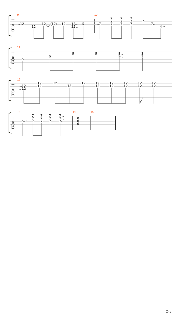 Slide Guitar Lick吉他谱