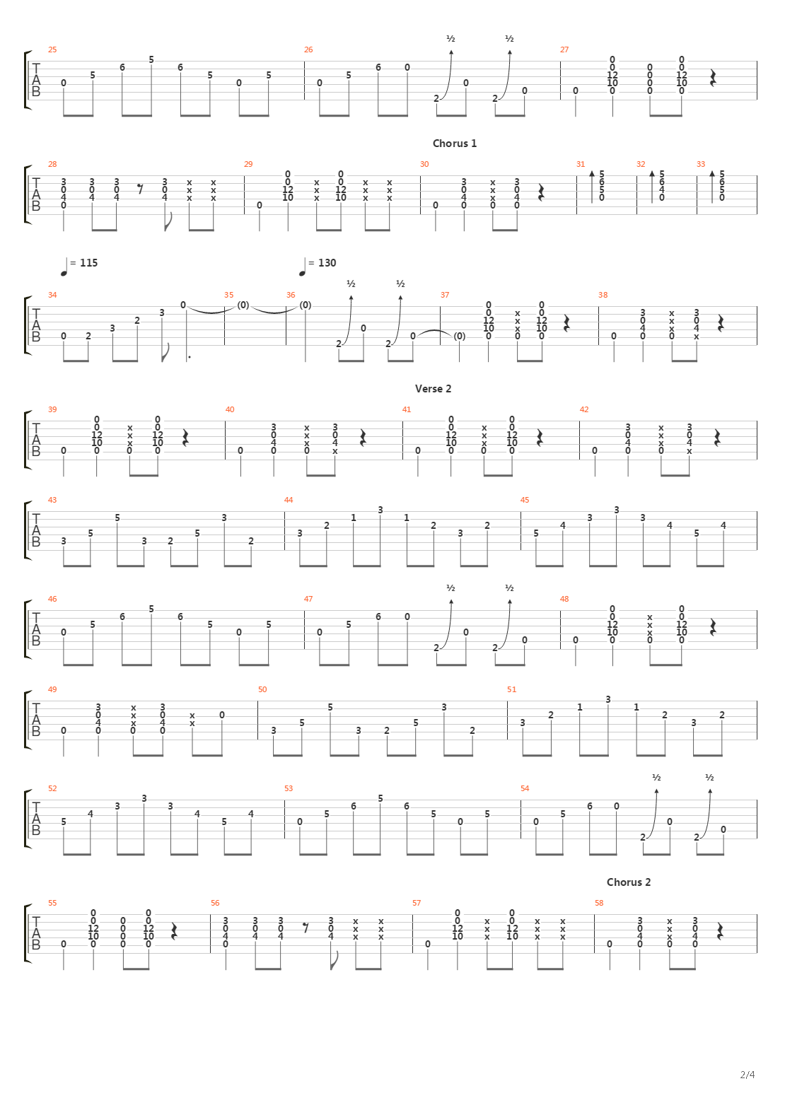 From The Beginning吉他谱