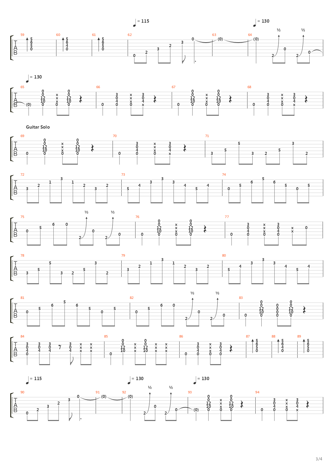 From The Beginning吉他谱