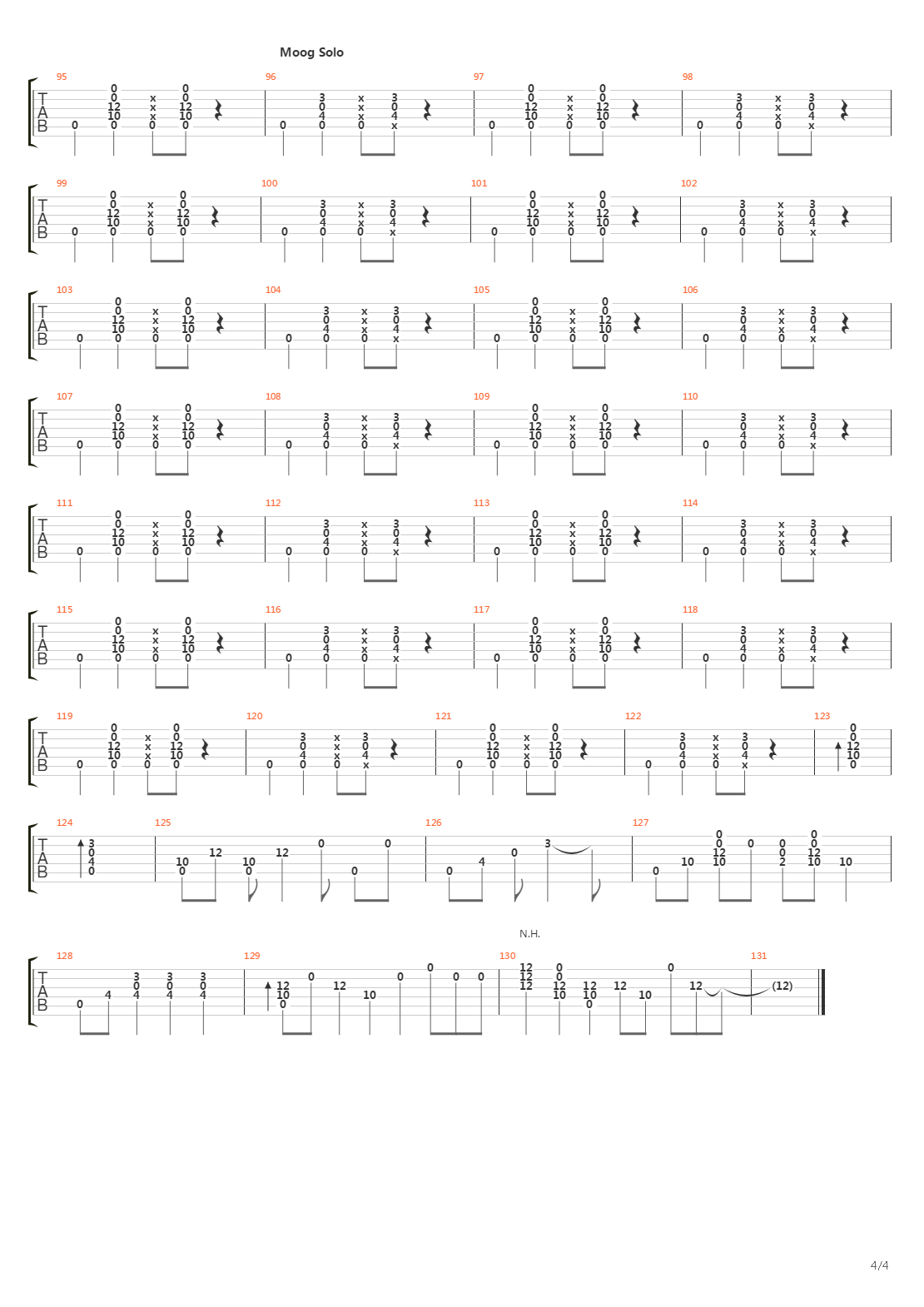 From The Beginning吉他谱