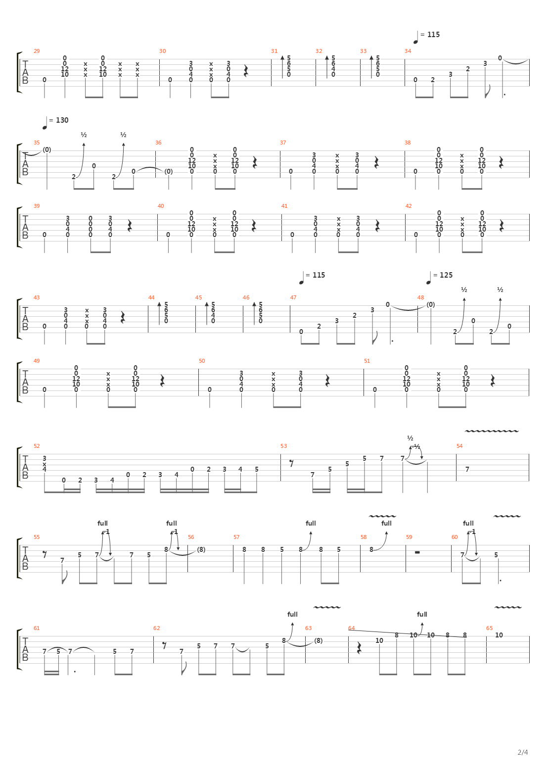 From The Beginning吉他谱