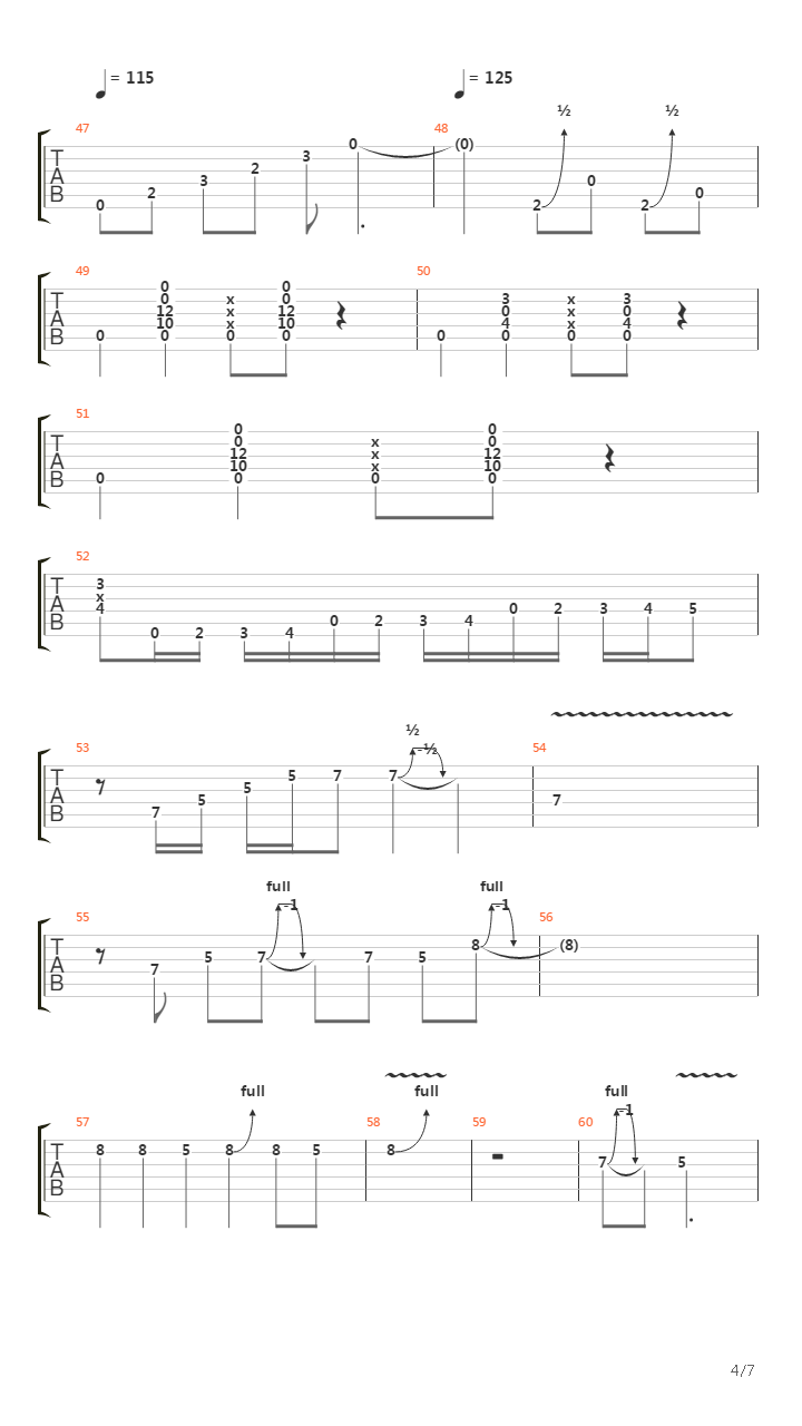 From The Beginning吉他谱