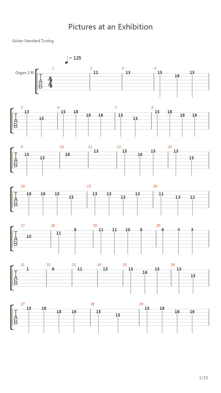 The Great Gates of Kiev吉他谱