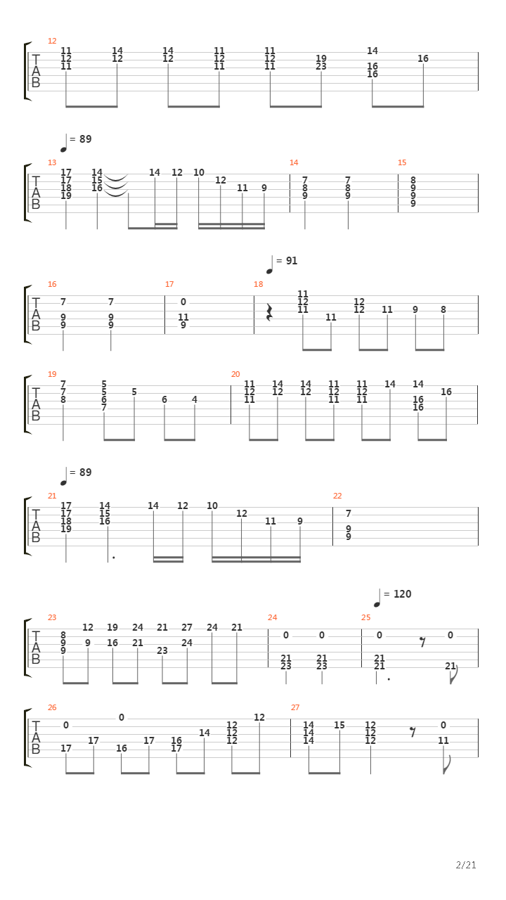 Trilogy吉他谱