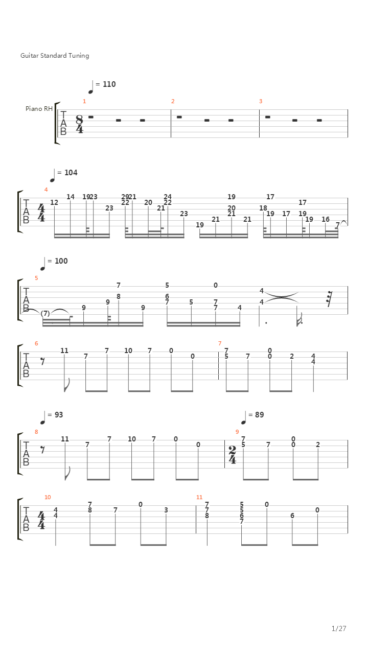 Trilogy吉他谱