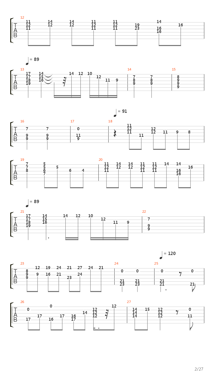 Trilogy吉他谱