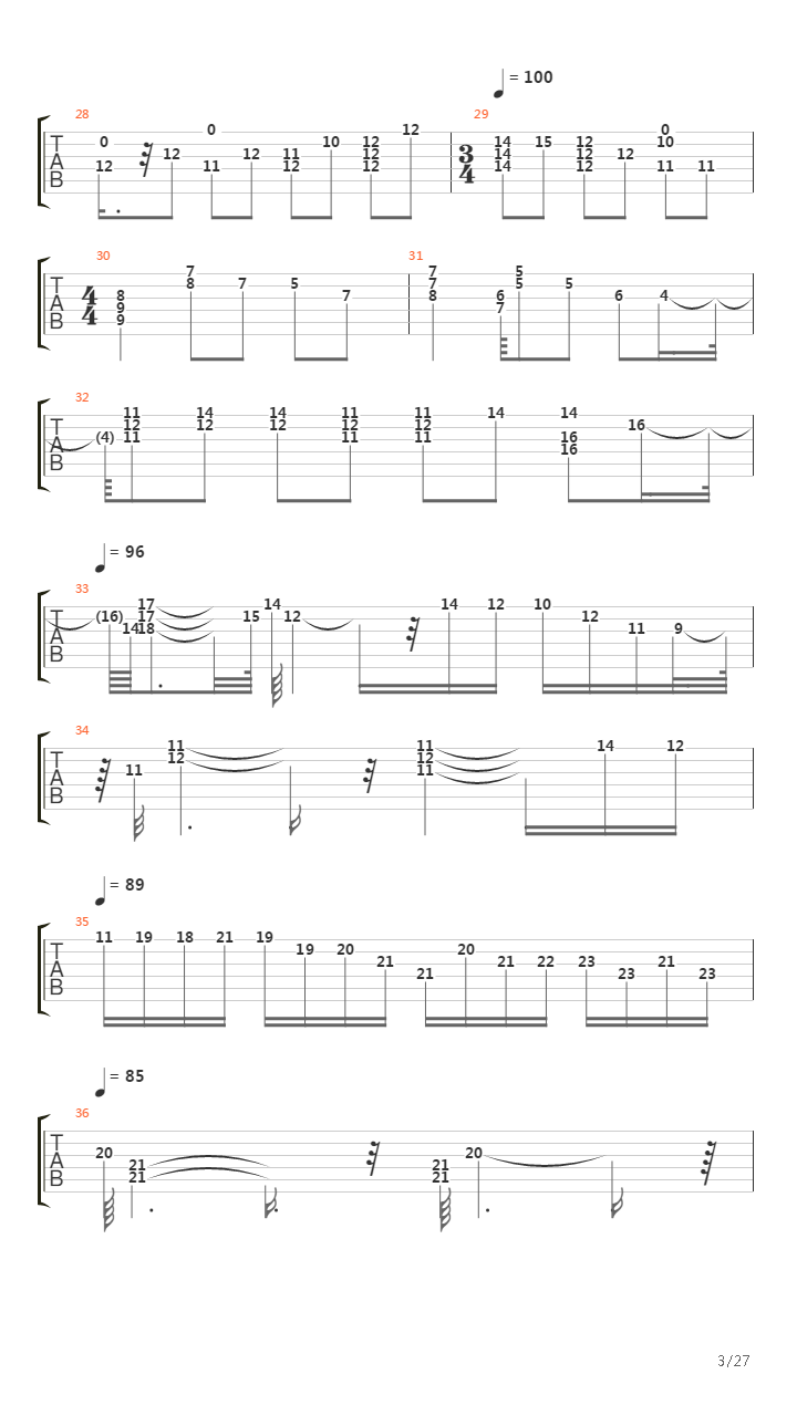 Trilogy吉他谱