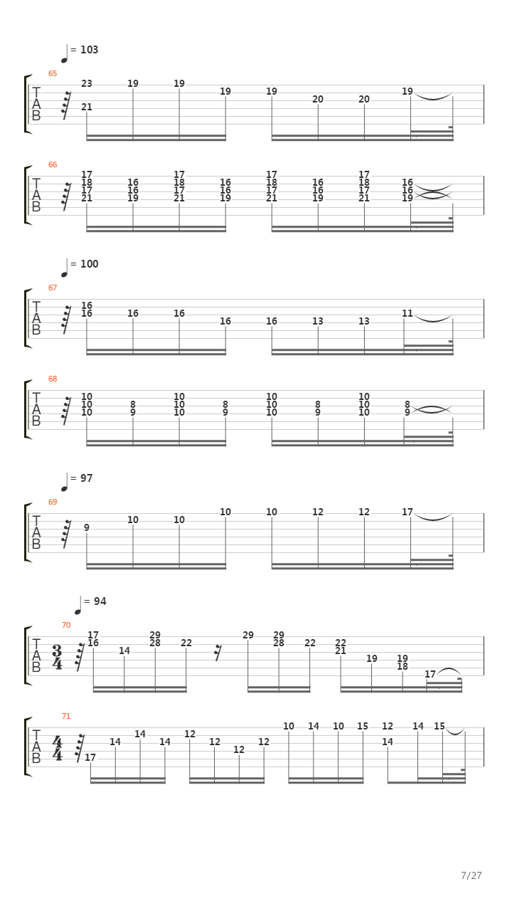 Trilogy吉他谱