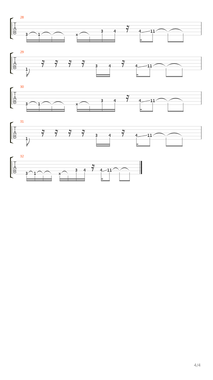 Vost吉他谱