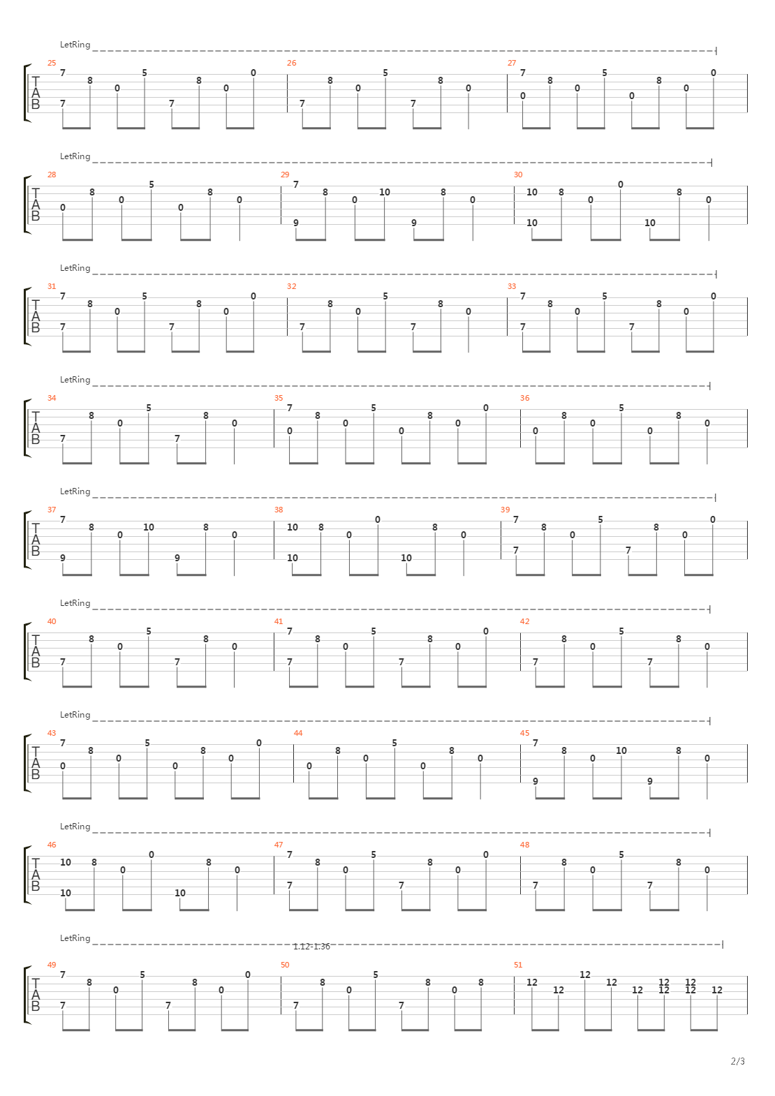 Gap In The Fence吉他谱