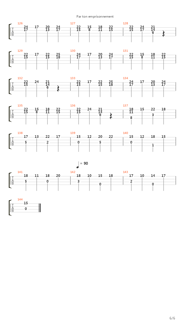 Le Deuil Du Merveilleux吉他谱