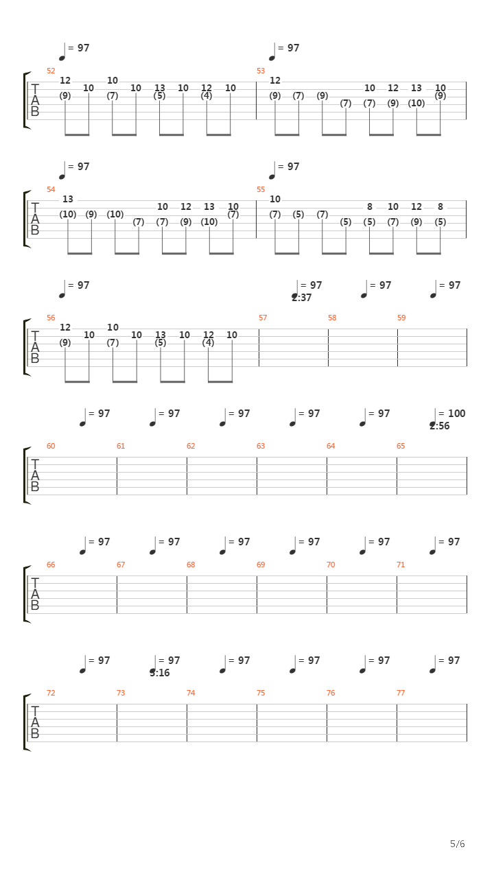 Chapter V吉他谱