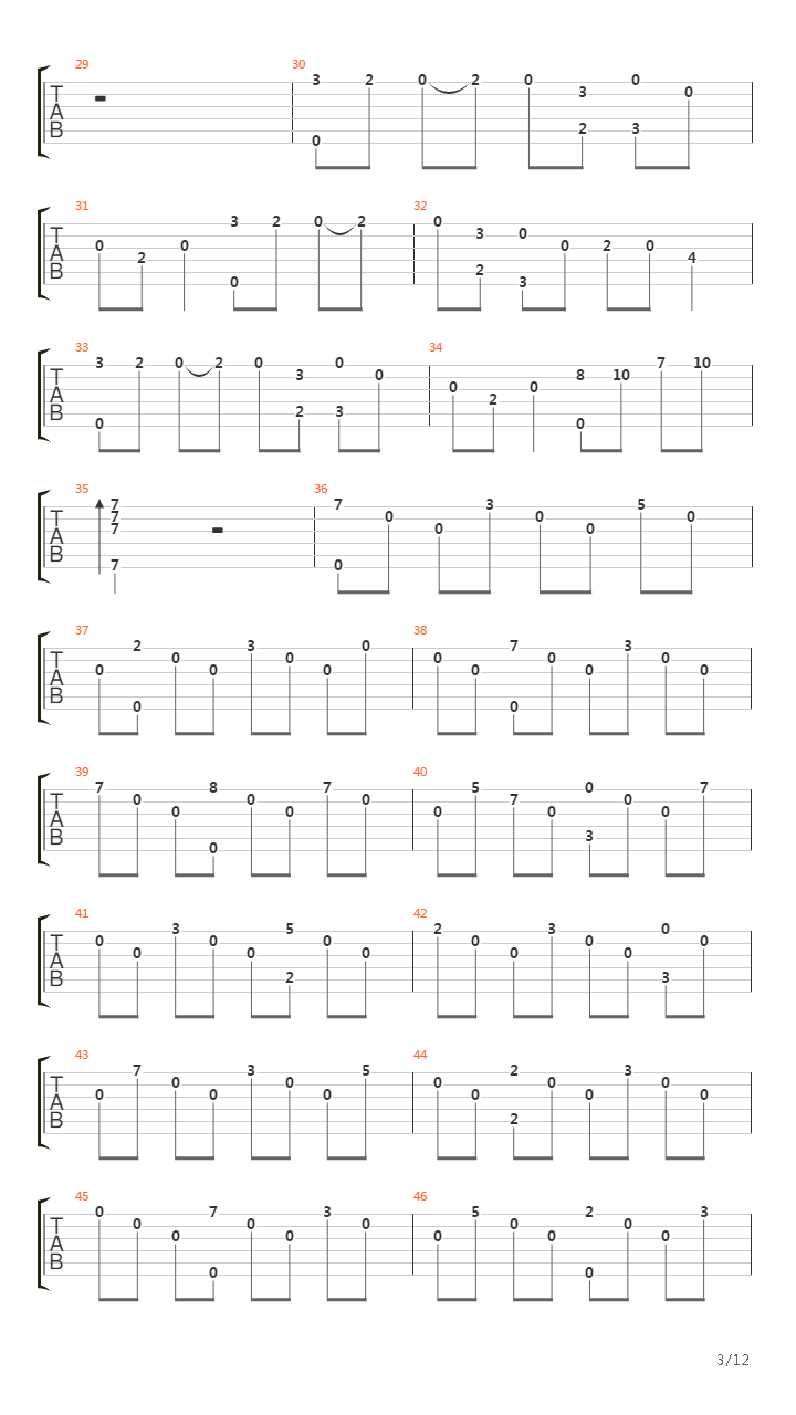 Chapter VII (E-minor)吉他谱