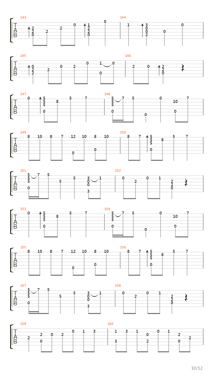 Chapter VII (E-minor)吉他谱