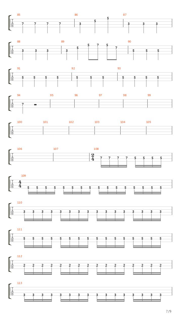 A Song For The Night吉他谱