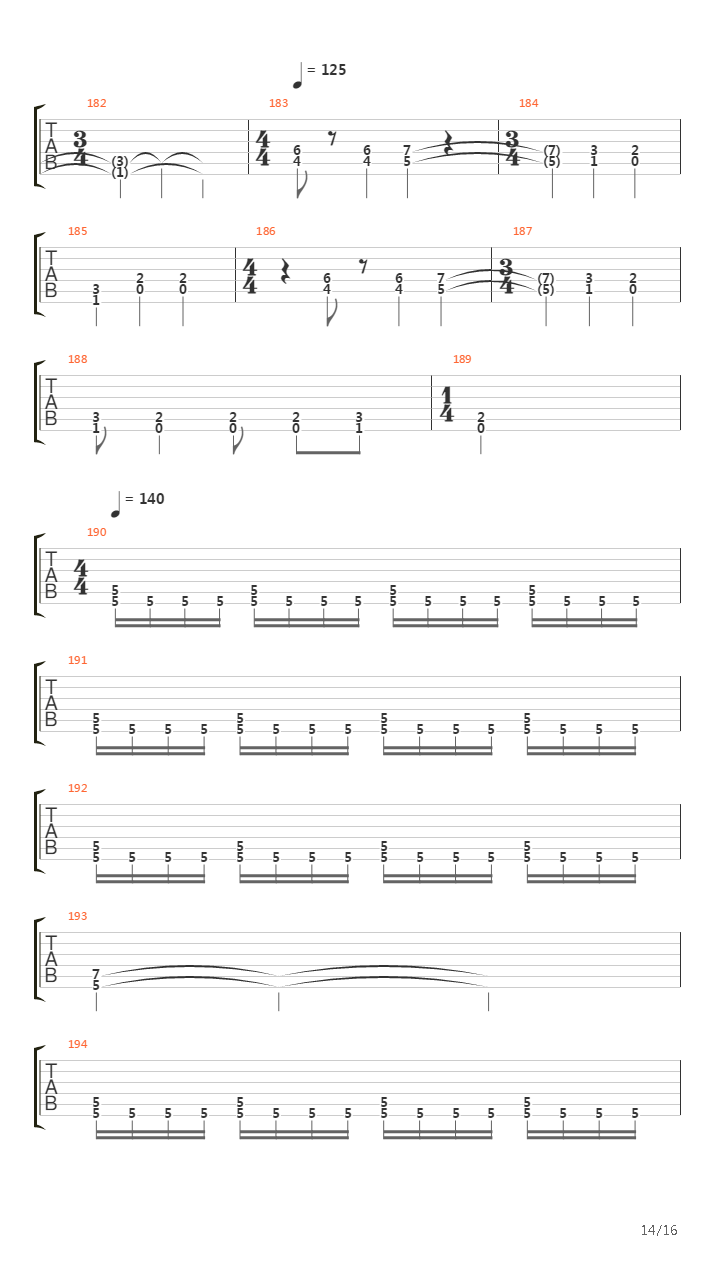 Fiat Voluntas Tua吉他谱