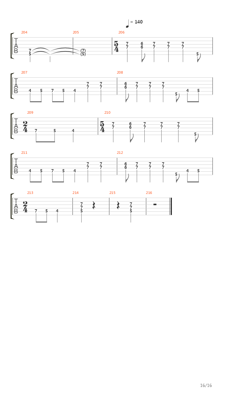 Fiat Voluntas Tua吉他谱