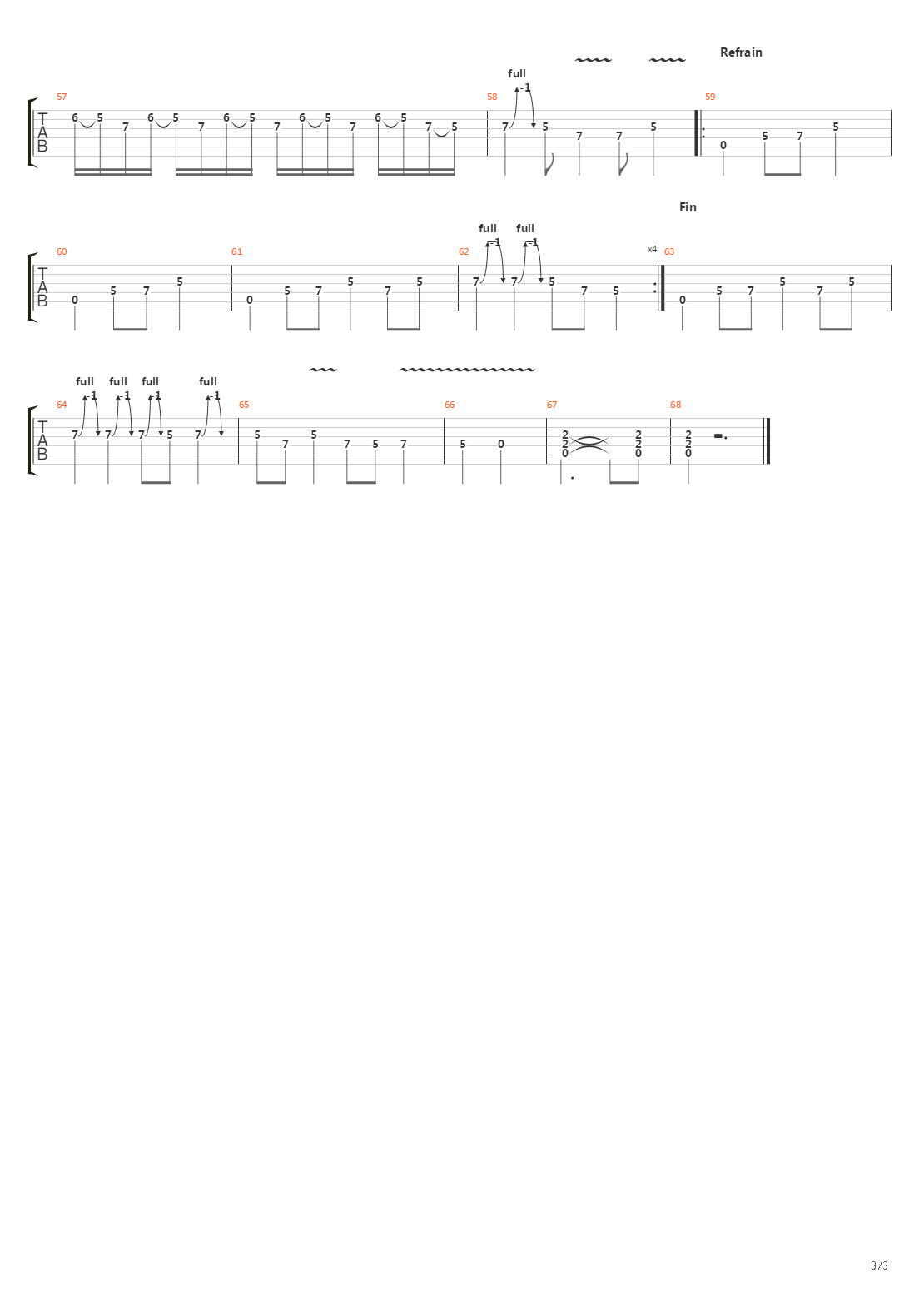 Destin吉他谱