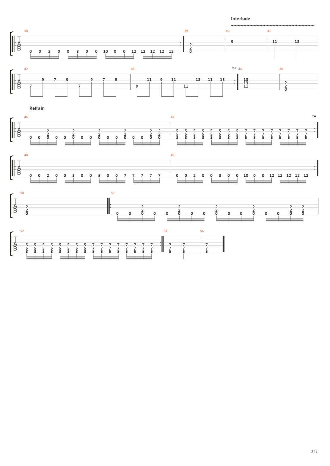 Espoir吉他谱