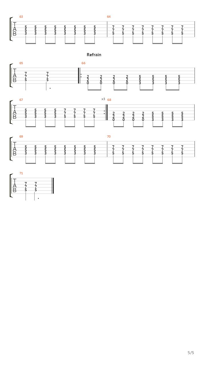 Violence吉他谱