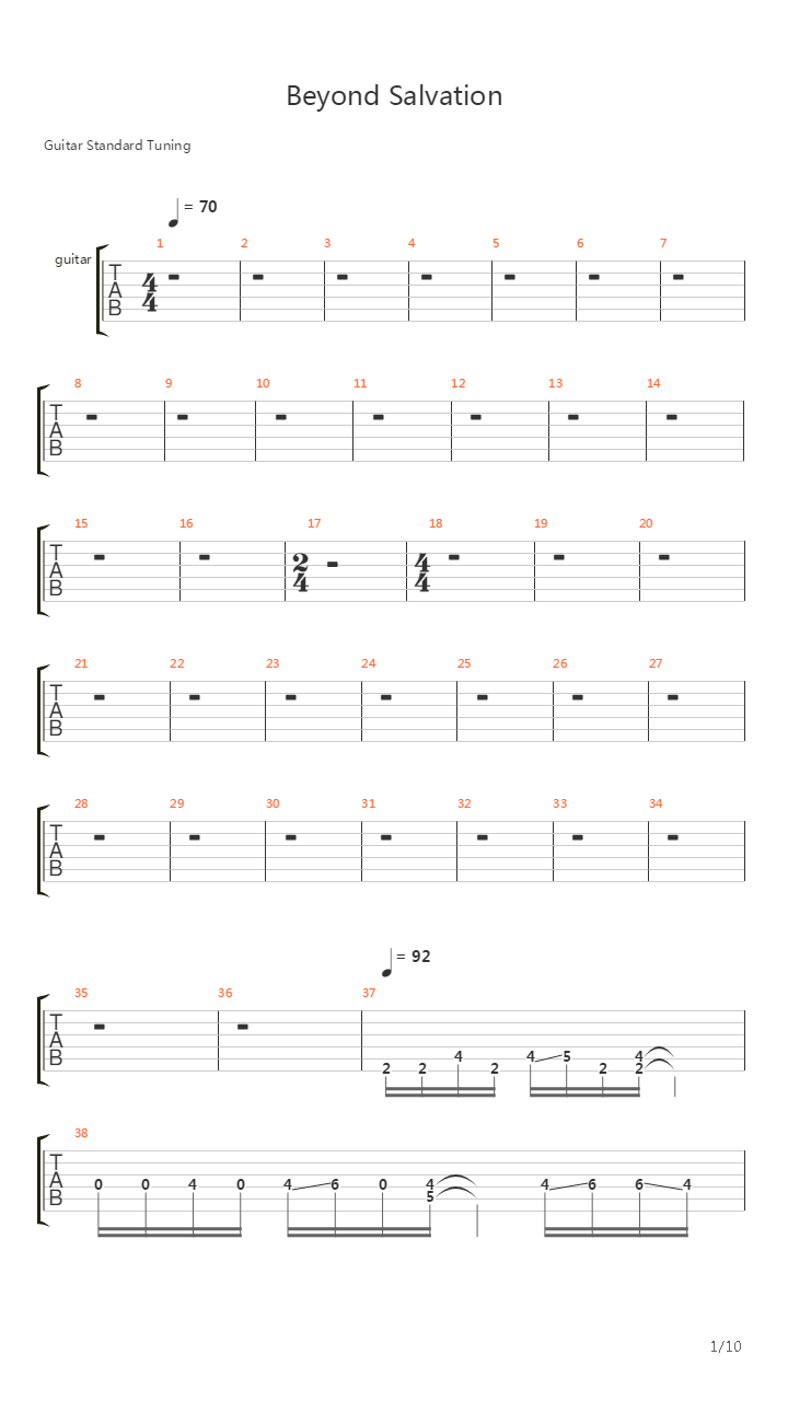 As Light is our Darkness_Beyond Salvation吉他谱