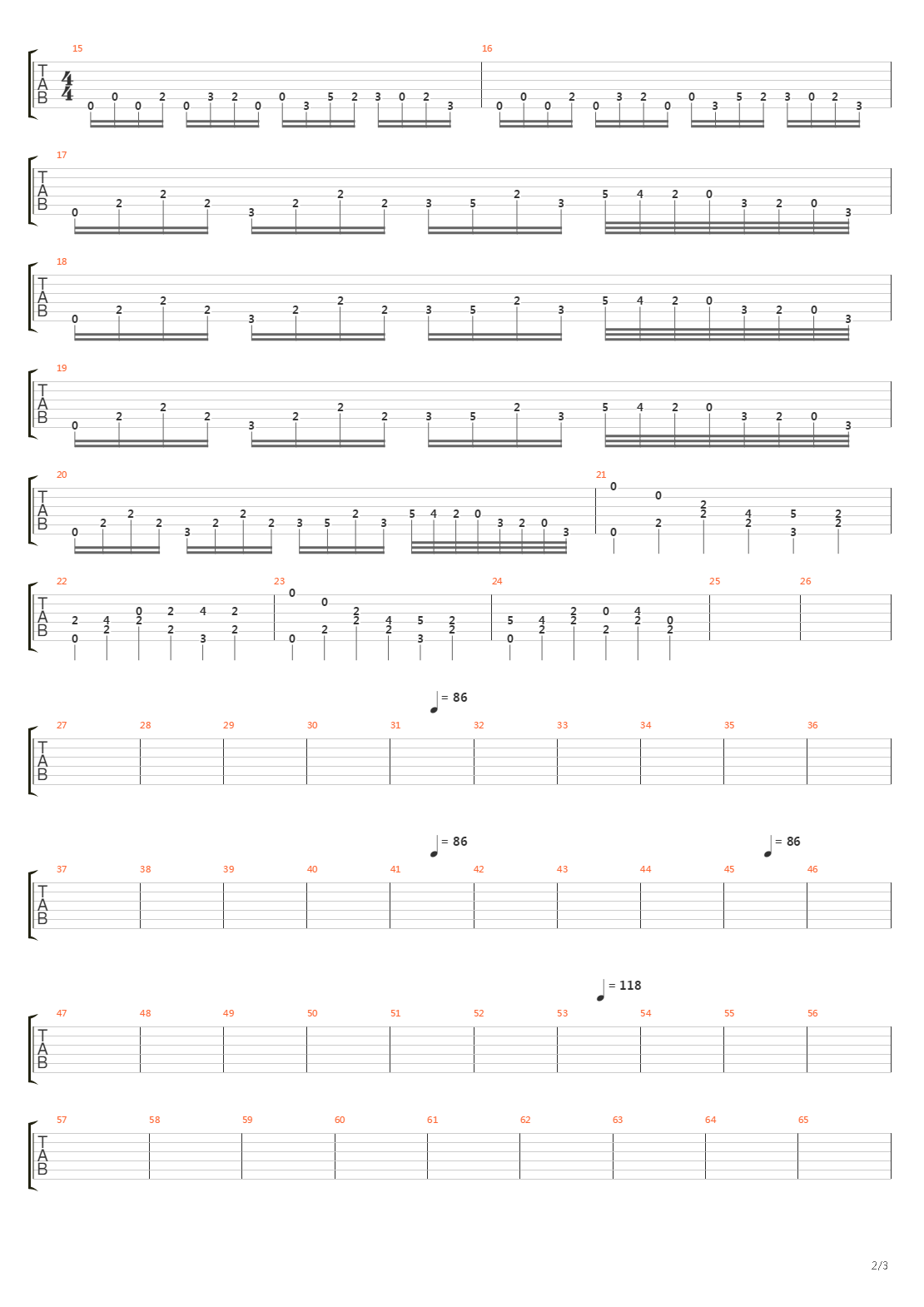 Changes In Time吉他谱